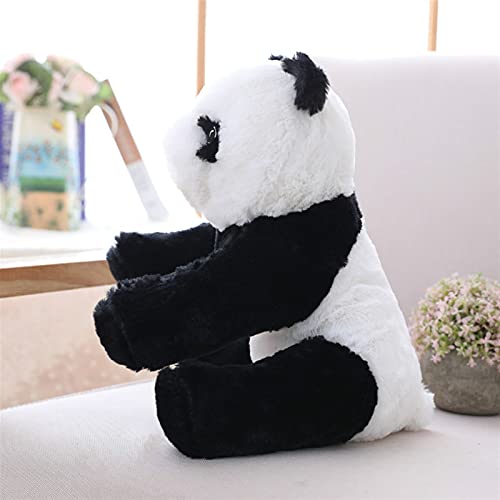 Juguetes de Peluche Panda Peluche Animal Toys Simulación Rellena Muñecas De Ike A Peluche Panda Bear Toy Relleno Suave Juguete Niños Regalo De Cumpleaños Jrino (Color : Black, Height : 35cm)