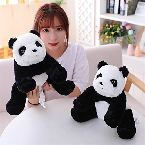 Juguetes de Peluche Panda Peluche Animal Toys Simulación Rellena Muñecas De Ike A Peluche Panda Bear Toy Relleno Suave Juguete Niños Regalo De Cumpleaños Jrino (Color : Black, Height : 35cm)