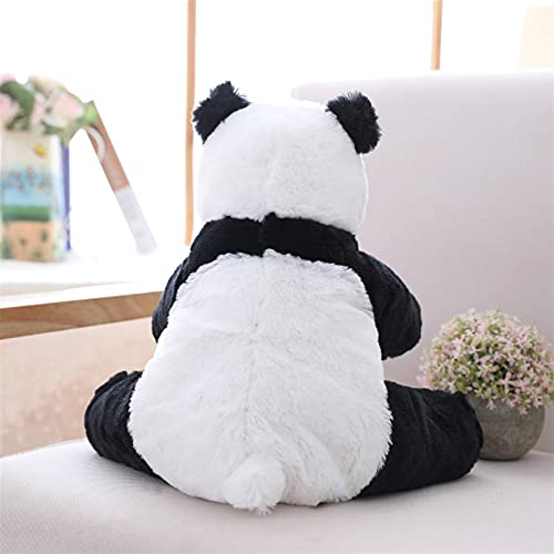 Juguetes de Peluche Panda Peluche Animal Toys Simulación Rellena Muñecas De Ike A Peluche Panda Bear Toy Relleno Suave Juguete Niños Regalo De Cumpleaños Jrino (Color : Black, Height : 35cm)