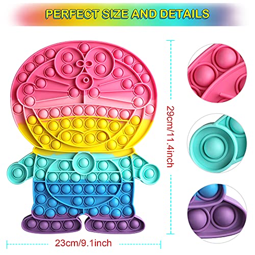 Juguetes de silicona para aliviar la presión, ideal para niños, familia y amigos, Doramon