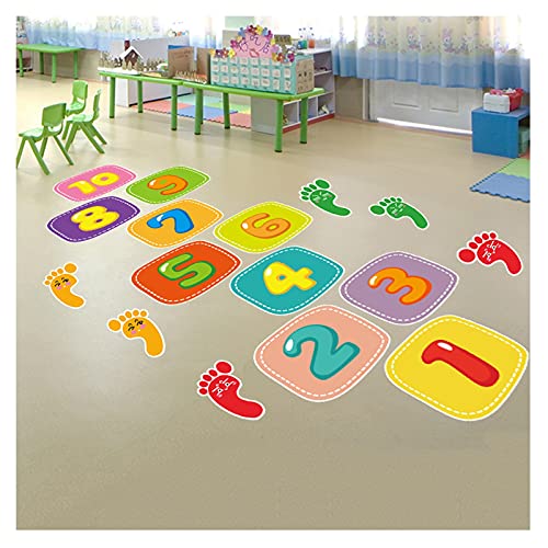 Juguetes educativos Hua Juego De Rayuela Decorativa para El Suelo, Adhesivo para El Suelo De Entrenamiento De Salto De Agilidad, para Niños Y Niñas De 3 A 12 Años, Fácil De Limpiar (Size : 220x63cm)