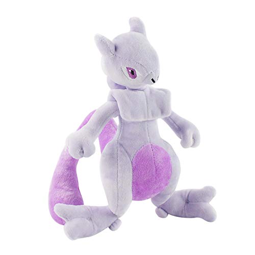 Juguetes suaves de 26 cm de dibujos animados de peluche de anime suave animal Mewtwo relleno Mega Mew muñecas juguetes para niños bebé niños regalo de cumpleaños juguetes de peluche