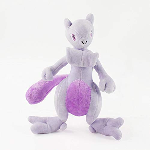 Juguetes suaves de 26 cm de dibujos animados de peluche de anime suave animal Mewtwo relleno Mega Mew muñecas juguetes para niños bebé niños regalo de cumpleaños juguetes de peluche