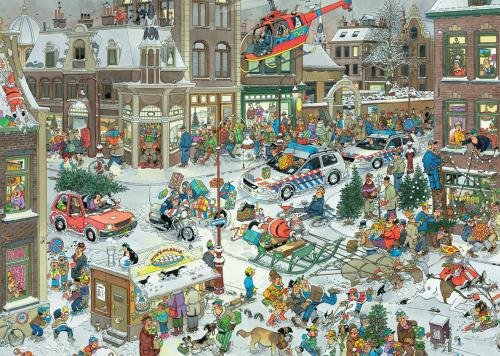 Jumbo Puzzle Christmas, 1000 Piezas (13007), Multicolor