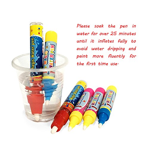 Jun-see Reemplazo de mágica Pluma de Agua, añadir Agua Pen (6pcs) para la Magia Doodle Mat