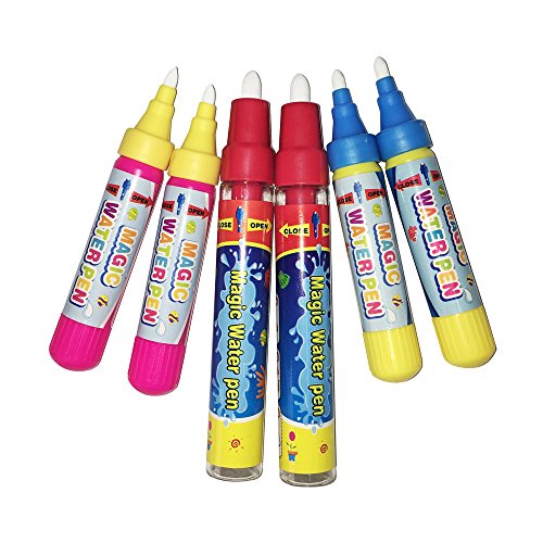 Jun-see Reemplazo de mágica Pluma de Agua, añadir Agua Pen (6pcs) para la Magia Doodle Mat