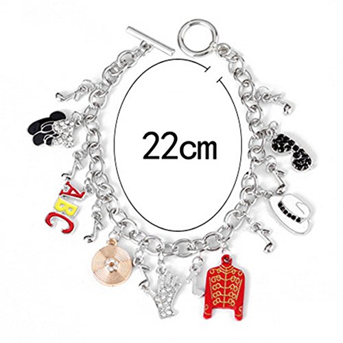 JUNGEN Pulsera de la música de la Letra de la Ropa Sombrero Creativo Diamante Bloqueo eslabón Cadena Brazalete para joyería de Las Mujeres