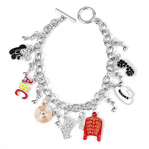 JUNGEN Pulsera de la música de la Letra de la Ropa Sombrero Creativo Diamante Bloqueo eslabón Cadena Brazalete para joyería de Las Mujeres