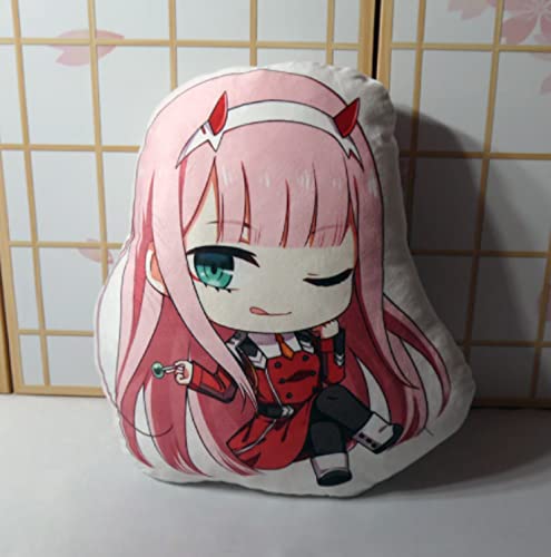 JunziWing Darling In The Franxx Almohada De Peluche, Anime Zero Two Muñeco De Peluche Lindo, Regalo De Cumpleaños para Bebés Y Niños 42Cm