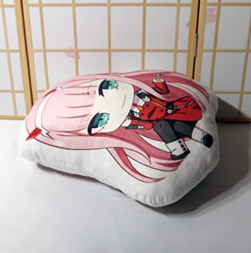 JunziWing Darling In The Franxx Almohada De Peluche, Anime Zero Two Muñeco De Peluche Lindo, Regalo De Cumpleaños para Bebés Y Niños 42Cm