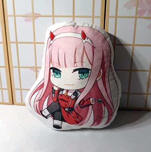 JunziWing Darling In The Franxx Almohada De Peluche, Anime Zero Two Muñeco De Peluche Lindo, Regalo De Cumpleaños para Bebés Y Niños 42Cm