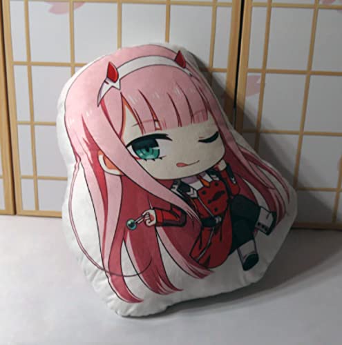 JunziWing Darling In The Franxx Almohada De Peluche, Anime Zero Two Muñeco De Peluche Lindo, Regalo De Cumpleaños para Bebés Y Niños 42Cm