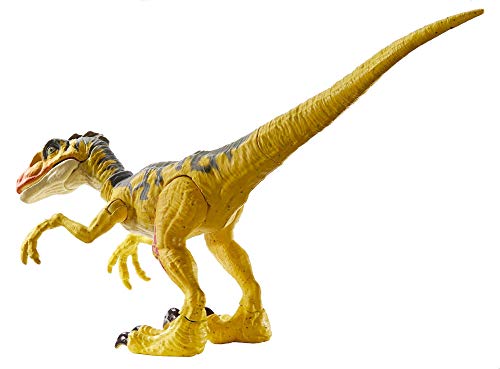 Jurassic World Ataque Salvaje, Velocirráptor, dinosaurio de juguete (Mattel GFG66)