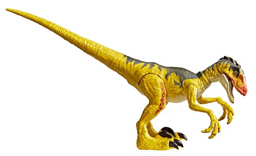 Jurassic World Ataque Salvaje, Velocirráptor, dinosaurio de juguete (Mattel GFG66)