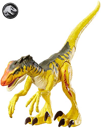 Jurassic World Ataque Salvaje, Velocirráptor, dinosaurio de juguete (Mattel GFG66)