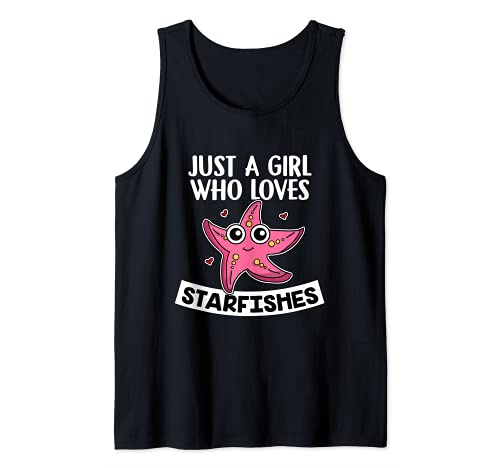 Just A Girl Who Loves Starfishes Disfraz De Estrella De Mar Camiseta sin Mangas