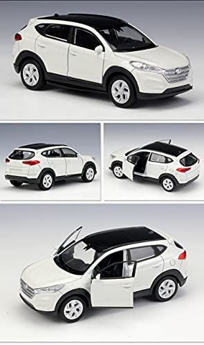 JYSMAM 1:36 Aleación De Retroceso para Hyundai Tucson SUV Modelo De Coche De Juguete Diecast Metal Regalos Juguetes Vehículo (Color : Orange)