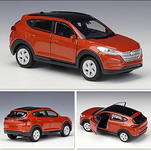 JYSMAM 1:36 Aleación De Retroceso para Hyundai Tucson SUV Modelo De Coche De Juguete Diecast Metal Regalos Juguetes Vehículo (Color : Orange)