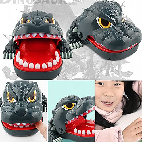 Kaimeilai Bite Finger Toy, Interesante Juguete para Dientes de cocodrilo Juguete para morder para Dentista Juguete de Seguridad para morder Dinosaurio, para morder Juego de Broma