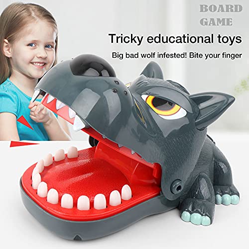 Kaimeilai Bite Finger Toy, Interesante Juguete para Dientes de cocodrilo Juguete para morder para Dentista Juguete de Seguridad para morder Dinosaurio, para morder Juego de Broma