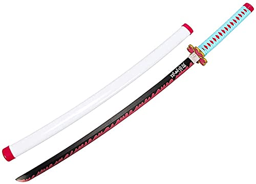 Katana de dibujos animados, Demon Slayer Honeydew Candy Katana, accesorios de armas para amantes del anime, fanáticos del anime, accesorios para armas de espada samurái Juguetes de anime (76 cm)