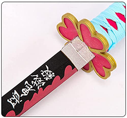 Katana de dibujos animados, Demon Slayer Honeydew Candy Katana, accesorios de armas para amantes del anime, fanáticos del anime, accesorios para armas de espada samurái Juguetes de anime (76 cm)