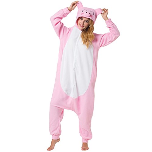 Katara (10+ Modelos) Kigurumi Pijamas Disfraz Animal Halloween Adultos Cerdo Talla 155-165cm