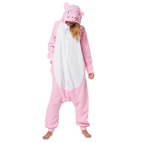 Katara (10+ Modelos) Kigurumi Pijamas Disfraz Animal Halloween Adultos Cerdo Talla 155-165cm