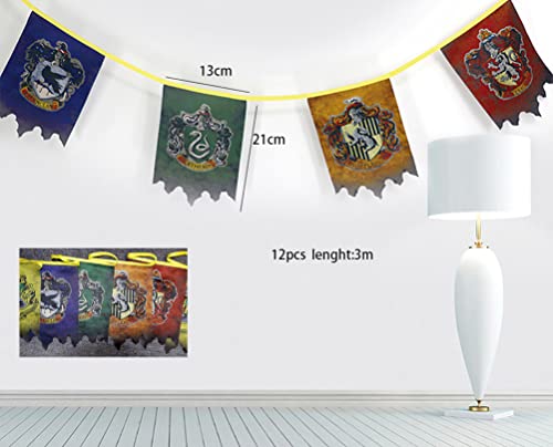 kelihood Bandera de Harry-Potter Hogwarts Pancarta de Harry-Potter Hogwarts 21X13CM