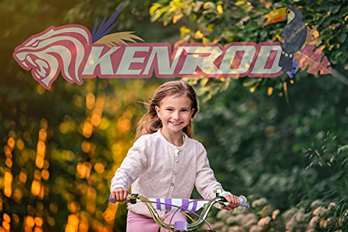 KEN ROD Bici Infantil con Ruedines | Bicicleta Niños de 3 a 8 años | Bicicleta con Ruedines | Bicicletas con Cesta y Ruedines | Color: Morado 16 Pulgadas