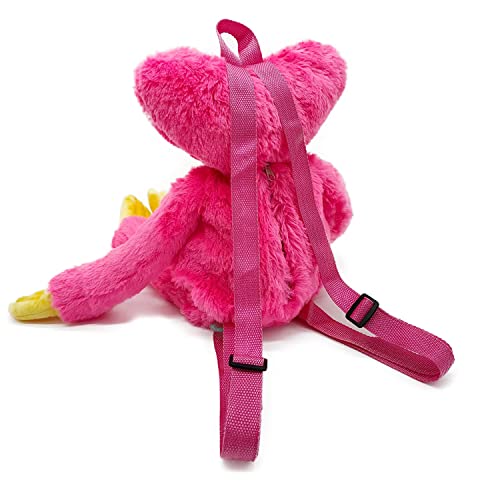 KFGJ Poppy Playtime Huggy Wuggy Mochila, Mochila de Huggy Wuggy, Poppy Playtime Huggy Wuggy Peluche de Juguete, Mochila de Felpa, Peluche Mochila, Mochila 3D Infantil, con Correas Ajustables