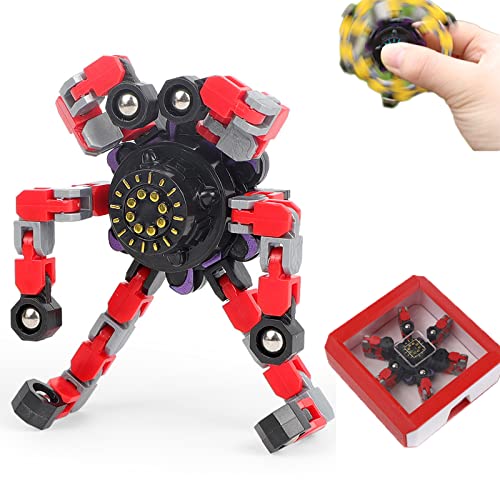 KFGJ Robot Fidget Spinner, Twister Fidget Toy, Wacky Tracks Snap and Click Fidget Toys, Juguete Fidget de Cadena, Antiestrés Stress Juguete, Juguete de Cadena para Aliviar el estrés,