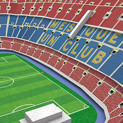 Kick Off- 34010 Puzzle 3D Mini Estadio NOU Camp 2019, Multicolor