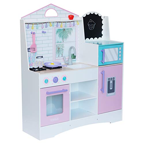 KidKraft 10119 Cocina de Juguete Dreamy Delights - Rosa de madera para niños