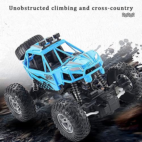 Kids RC Car 360°Stunt Remote Control Vehicle 2.4G Mountain Climbing Bigfoot Monster Truck High-Capacity Anti-Friction Tires Electric Rock Crawler Toy Car Xmas Gifts (Green 2battery)