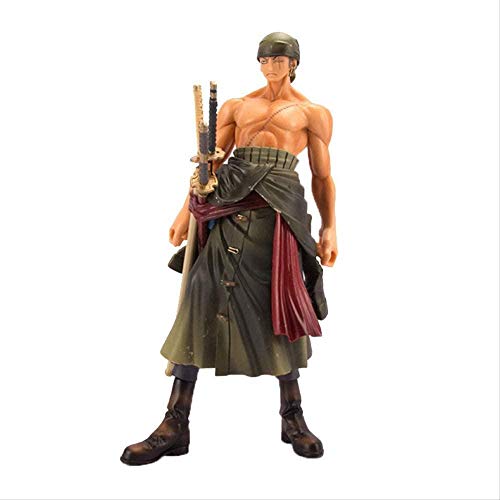 KIJIGHG Anime One Piece Ronoa Zoro 25Cm PVC Figura de Anime Figuras de acción Modelo de Personaje de Anime