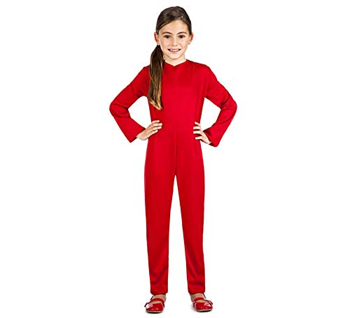 Kimokawaii Disfraz Mono Color Rojo Talla 10-12 AÑOS TAMAÑO Infantil