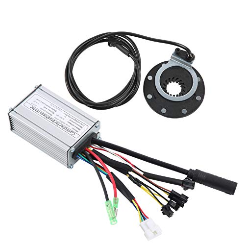 Kit de conversión de Bicicleta eléctrica, Kit de Motor de buje de 36 V y 250 W con medidor de Pantalla KT-900S para Rueda de 24 Pulgadas y 12 G(Mosca de la Tarjeta de transmisión Trasera)