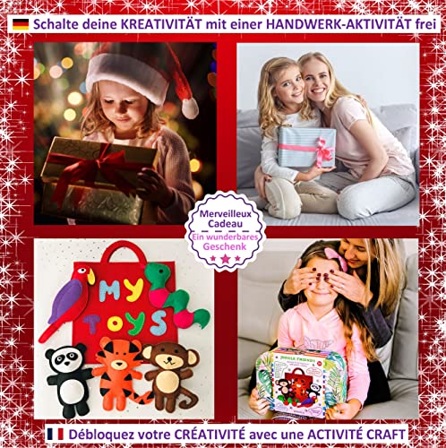 Kit de costura de regalo para niñas de 7, 8, 9, 10, 11, 12 años, regalo de Navidad, regalo de cumpleaños, para niñas y aprender a coser