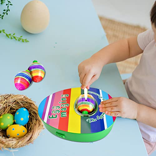 Kit de decoración de huevos de Pascua, kit de tinte para huevos, máquina giratoria, rellenos de canastas de Pascua, juguete artesanal para manualidades, kits para colorear de huevos de Pascua, máquina