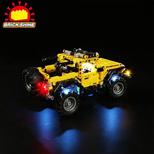 Kit de luces GC para Lego Jeep Wrangler 42122 (el juego Lego no está incluido) (mando a distancia)