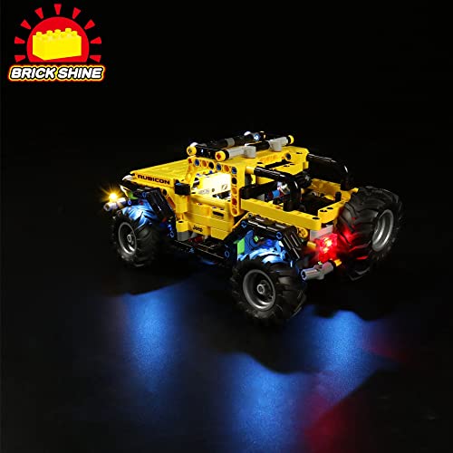 Kit de luces GC para Lego Jeep Wrangler 42122 (el juego Lego no está incluido) (mando a distancia)