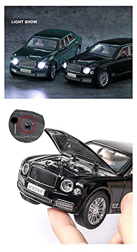 Kit Juguetes Coches Metal Resistente para Bentley GT V8 1:24 Simulación De Aleación De Fundición A Presión Modelo De Coche Ligero Sonido Colección Regalos Maravilloso Regalo (Color : Verde)