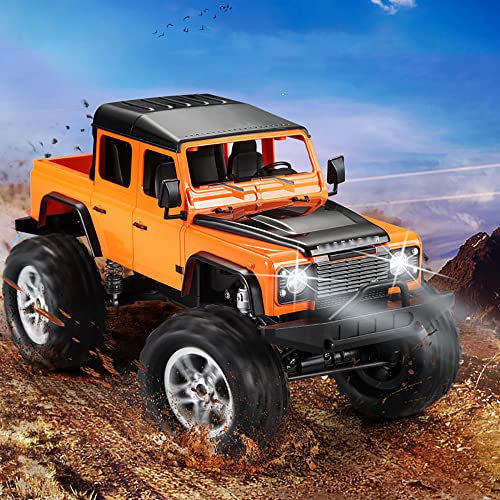 Klobvtt Control remoto 4WD Off-road Coche de escalada de montaña de alta velocidad 2.4G RC Camioneta pickup de montaña Niños Modelo de juguete Coches Juguetes eléctricos Vehículo, Regalos para niños y