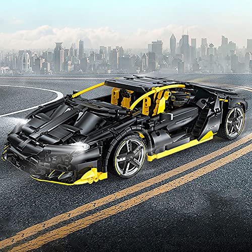 Klobvtt Kits de construcción de coches de carreras, coches de carreras, bloques de bricolaje, bloques de construcción MOC y juguetes de construcción, modelos de coches coleccionables para adultos, gra