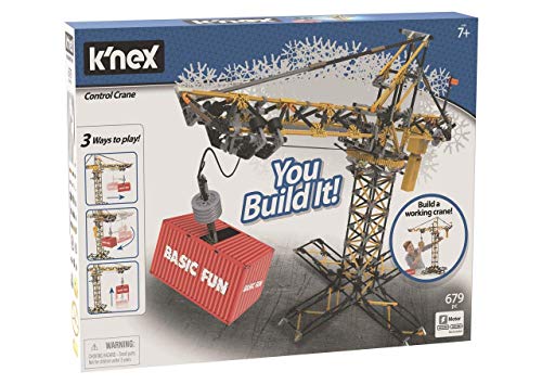 K'nex Imagine - Grúa de construcción con Motor, Juego de Construcción, 817 piezas, +9 años (Ref. 41329)