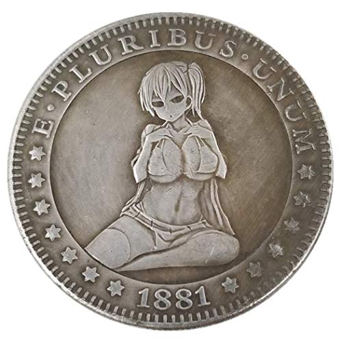 Kocreat 1921 Hobo Coin Temptation Girl Hobbies Colección de monedas-American Liberty Eagle Lucky Morgan Monedas Artes Desnudas Regalo de recuerdo Juguete para adultos Divertido Monedas Viejas