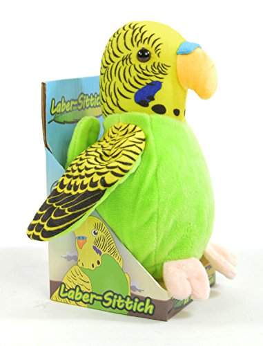 Kögler 75655 – Laber – Periquito, la Todo nachplappert – Peluche, Color Verde