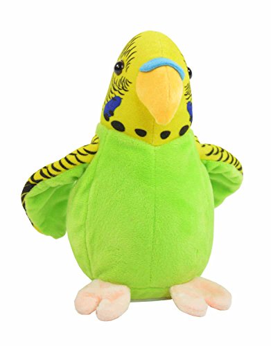 Kögler 75655 – Laber – Periquito, la Todo nachplappert – Peluche, Color Verde