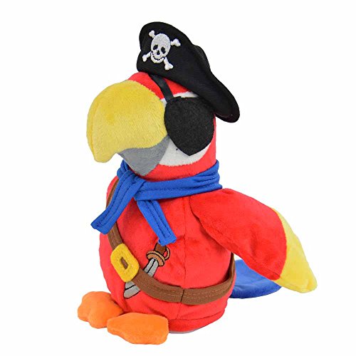 Kögler- Laber Piraten Papagayo Parry - Peluche de Piratas, Color carbón (75915)